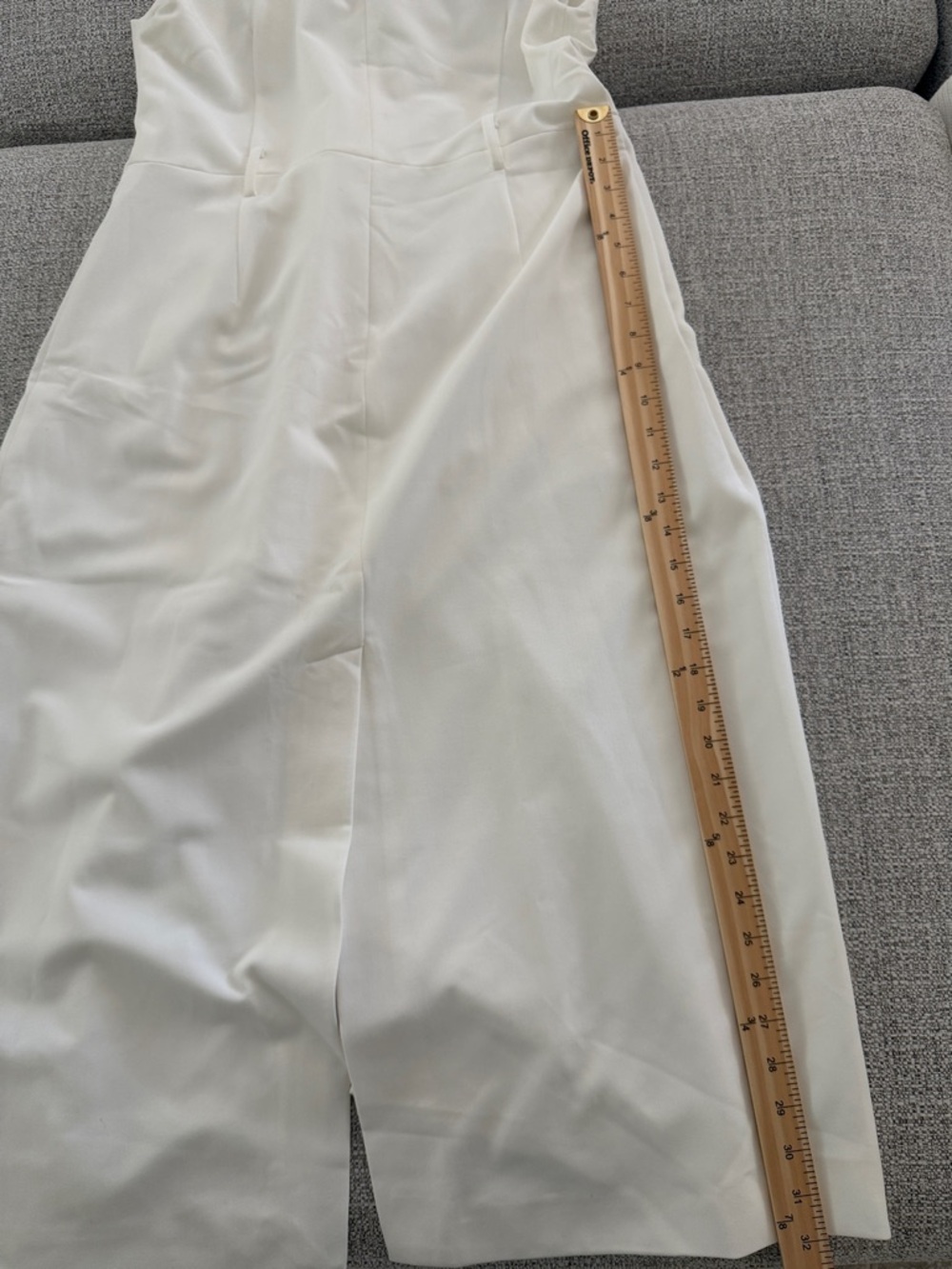 NWT Riva White Double-Breasted Sleeveless Trench Dress - Picture 14 of 14